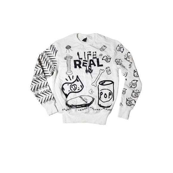 Real Buy DNA troubled Andrew Gucci ghost crew neck sweatshirt - Picture 1 of 5